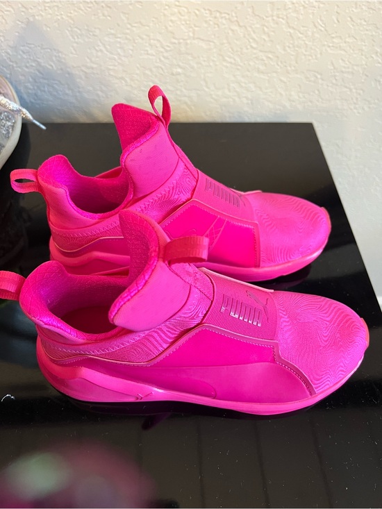 Puma Shoes - Puma  Bright Hot Pink Slip-On Sneakers